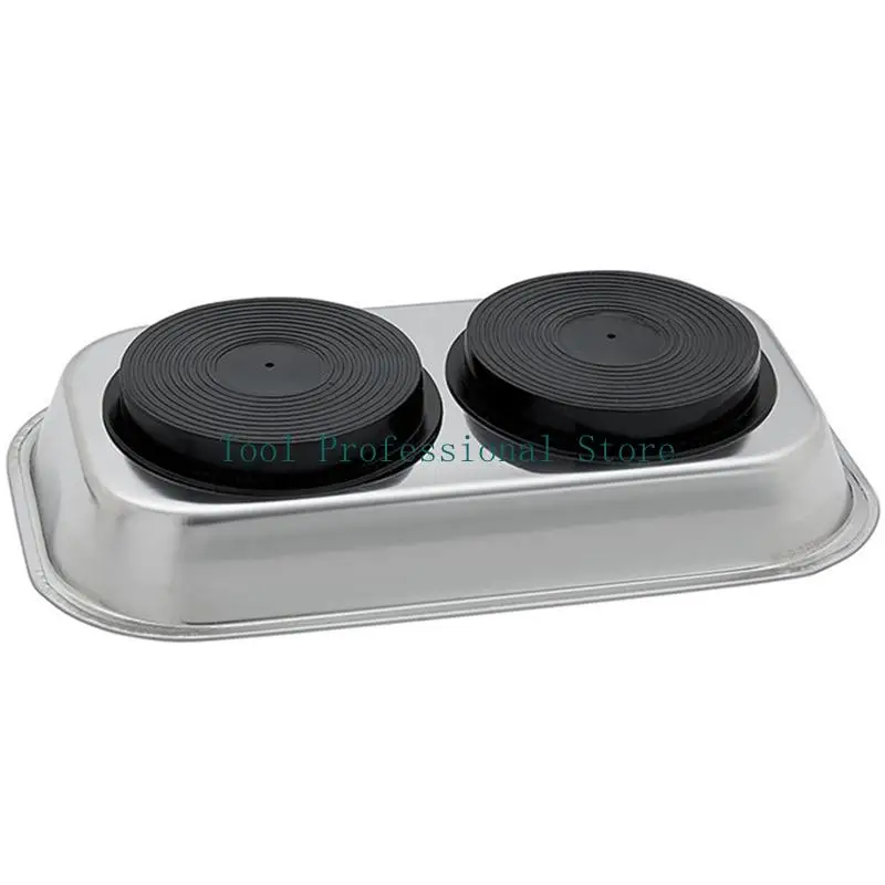 Supporto per vassoio rettangolare magnetico 57QF per garage, ufficio, uso domestico. Resistente all'usura