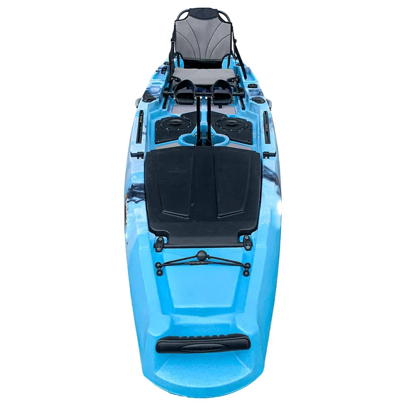 صفر 2019 2020 أفضل 12ft تصميم جديد إغراء سولو القدم دواسة محرك نظام الصيد رخيصة كاجاك الزورق/kayaksxiaowoniu #6