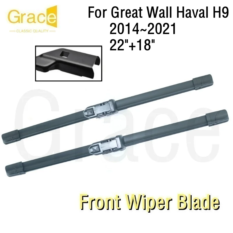 

Wiper Blade For Great Wall Haval H9 22"+18" Car Windshield Windscreen Rubber 2014 2015 2016 2017 2018 2019 2020 2021