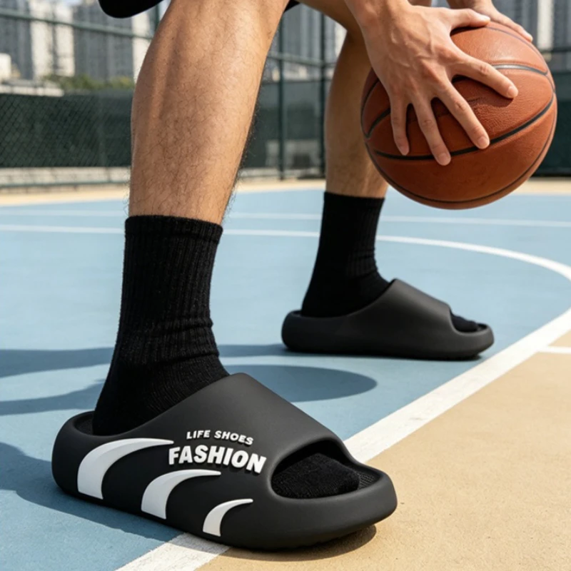 

Men EVA Thick Sole Cloud Slides AntiOdor Non Slip Soft Sole Slippers Comfortable Summer Indoor Outdoor Beach Shower Casual shoes