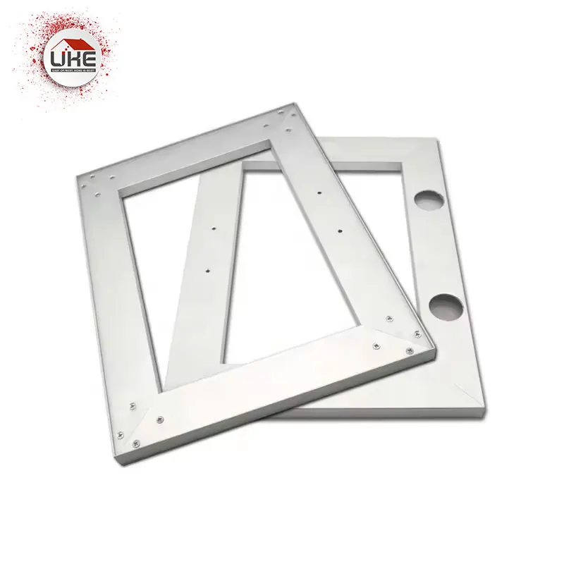 Frameless aluminum door frames for kitchen cabinet door, assembled door available