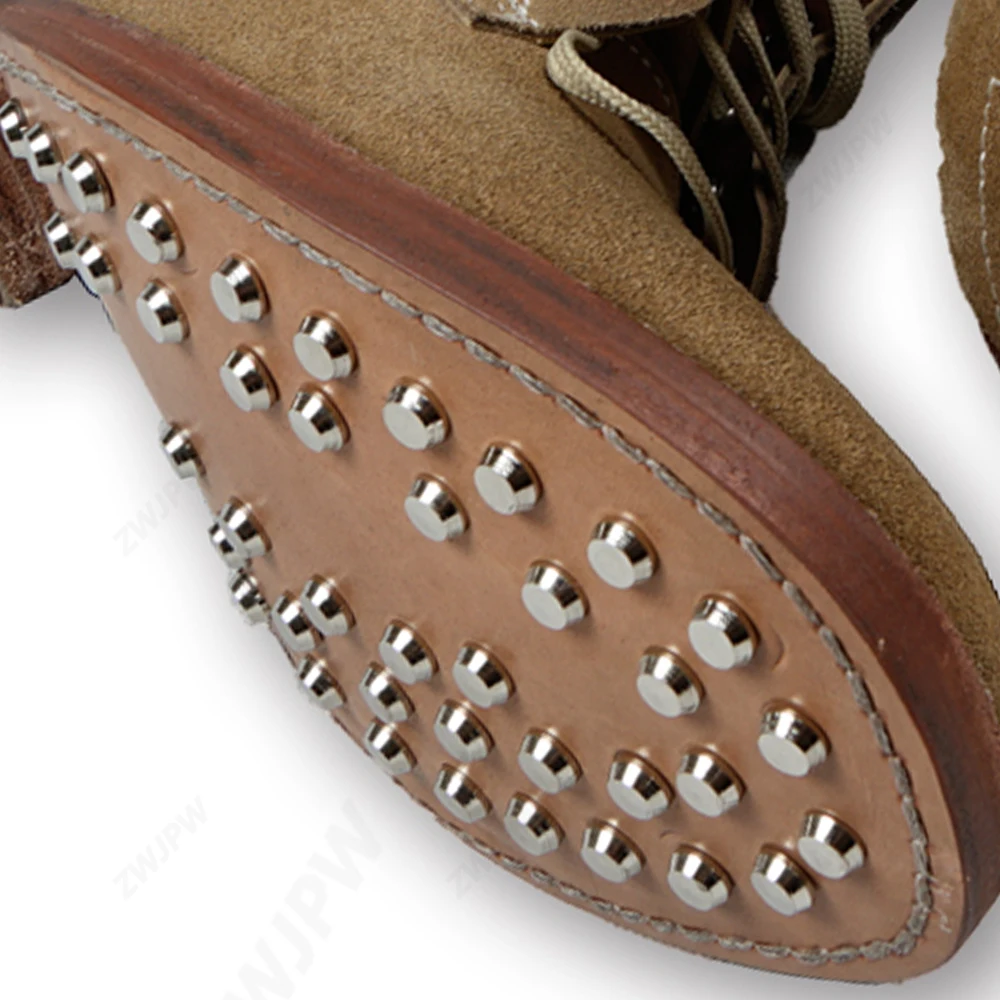 WW2 HIGH QUALITY Boots Made Of Pure Cowhide Bottom Nail Hoof