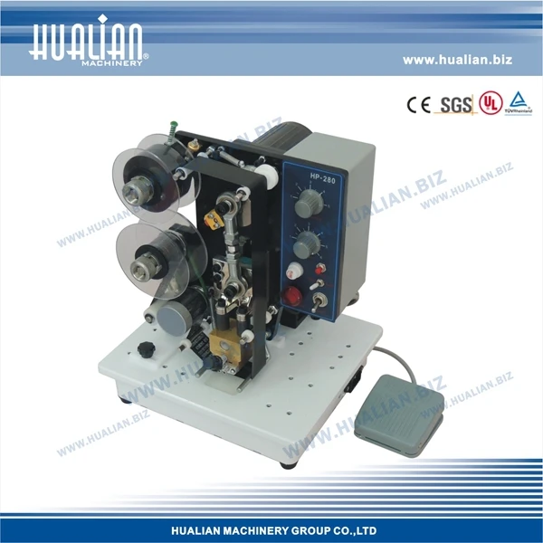 HP-280 Hualian Hot Batching Number Inkjet Stamp Code Printer Drukmachine voor datascodering