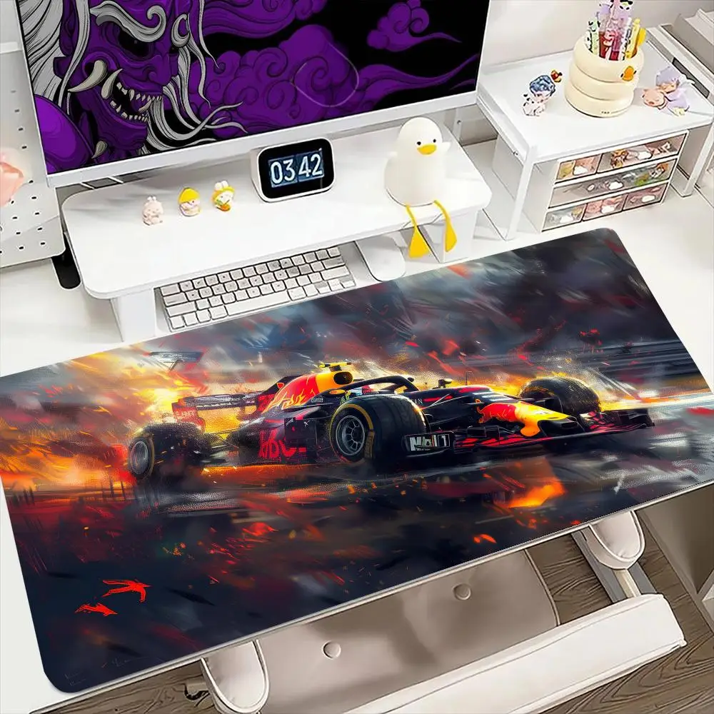 

Коврик для мыши Formulas 1 F1, 900x400 мм, большой игровой коврик для мыши, клавиатура, геймерский резиновый коврик против морщин, противоскользящий нижний настольный коврик