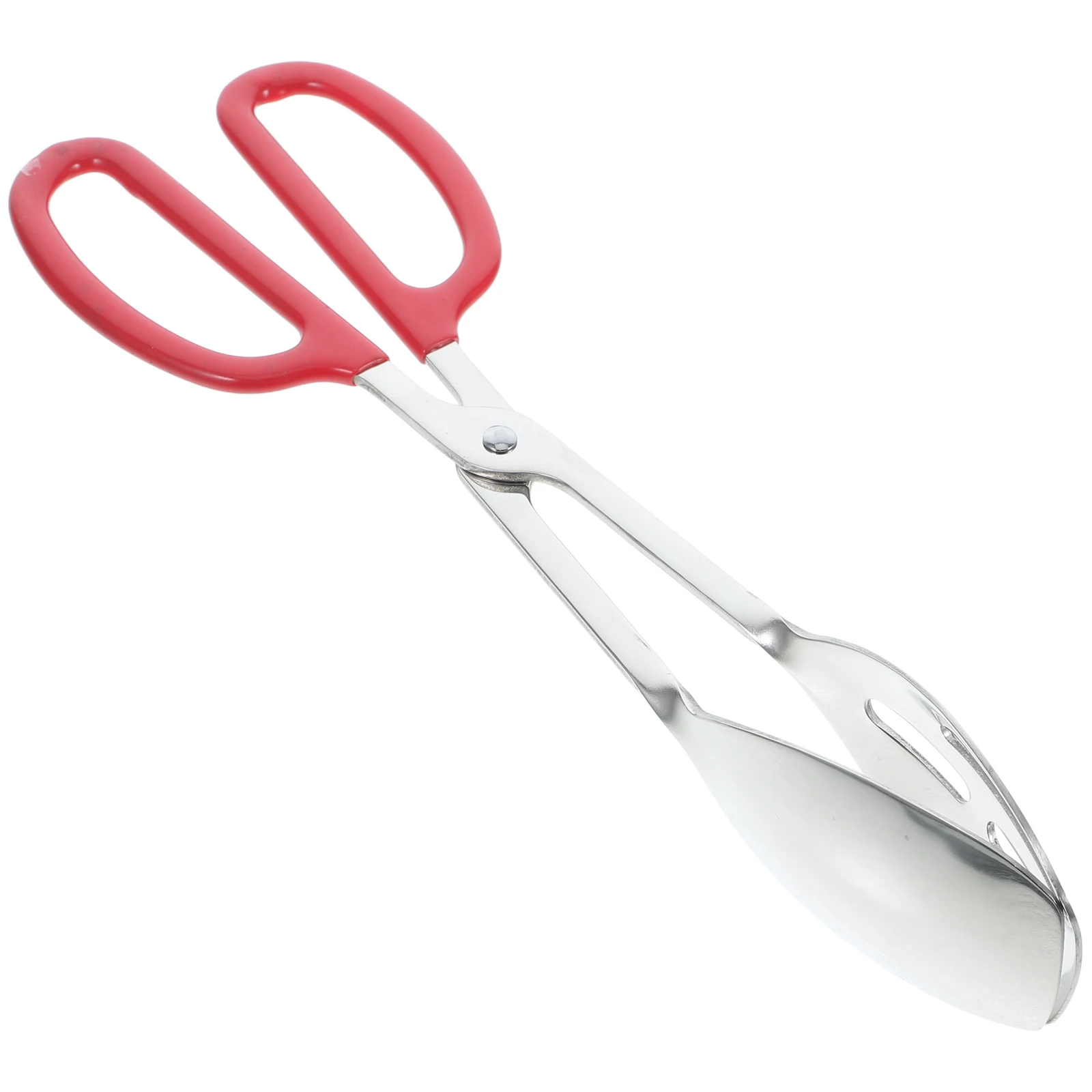 

1pc Stainless Steel Salad Tongs Anti-Slip Bread Clip Kitchen Food Tong Scissor Multifunctional Ergonomic Handle for Indoor