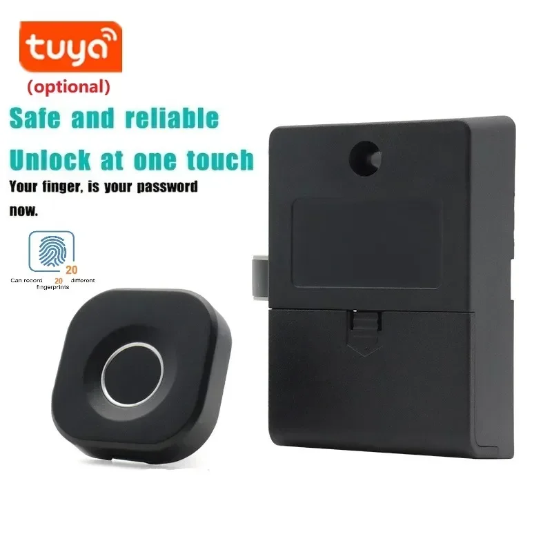 

Tuya Intelligent Electronic Fingerprint Locks Fingerprint/ Tuya APP Unlock Smart Door Lock for Drawer Cabinet Locker Furniture