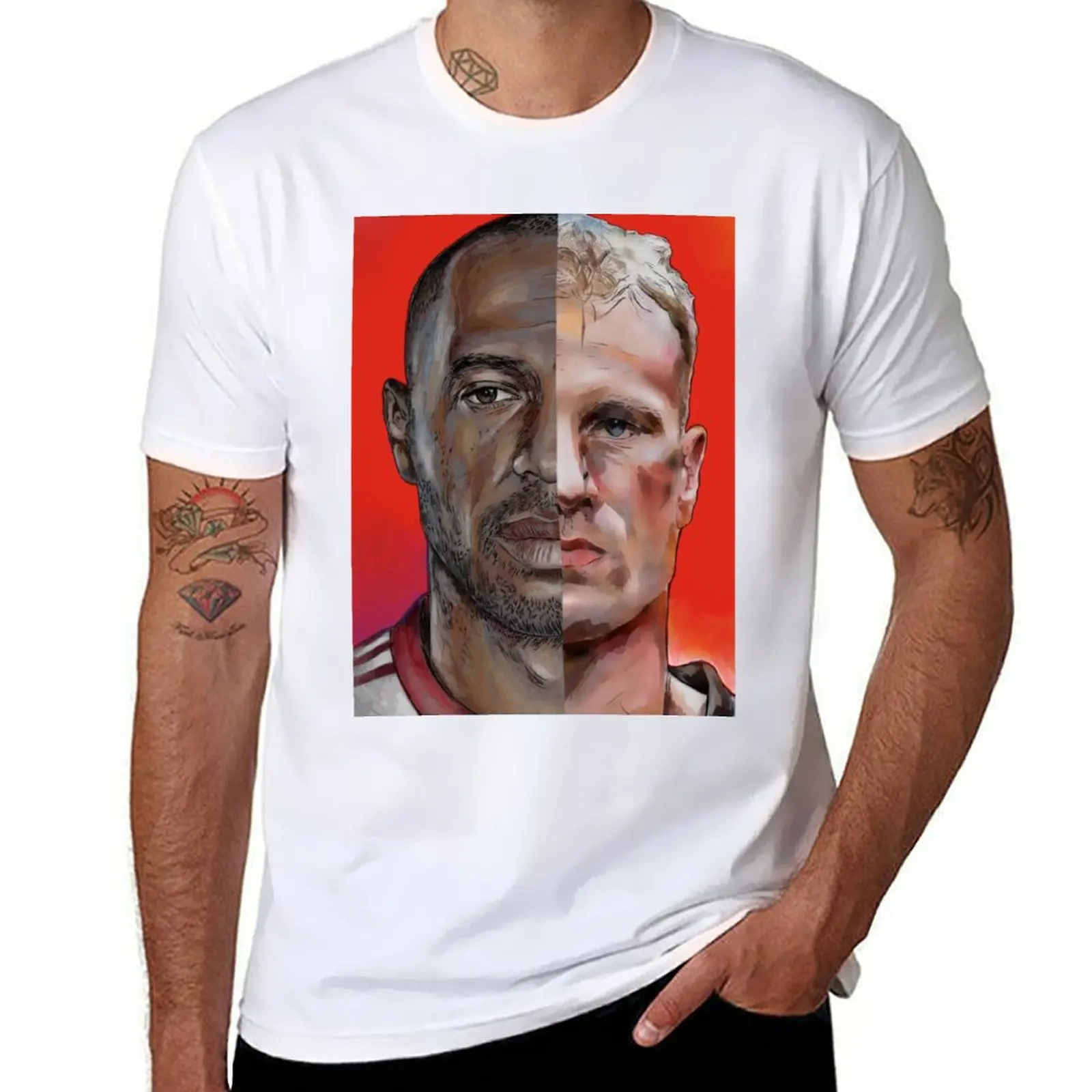 

Bergkamp & Henry T-Shirt man t shirts graphic men t shirt cotton 100% man t shirt luxury T-shirt