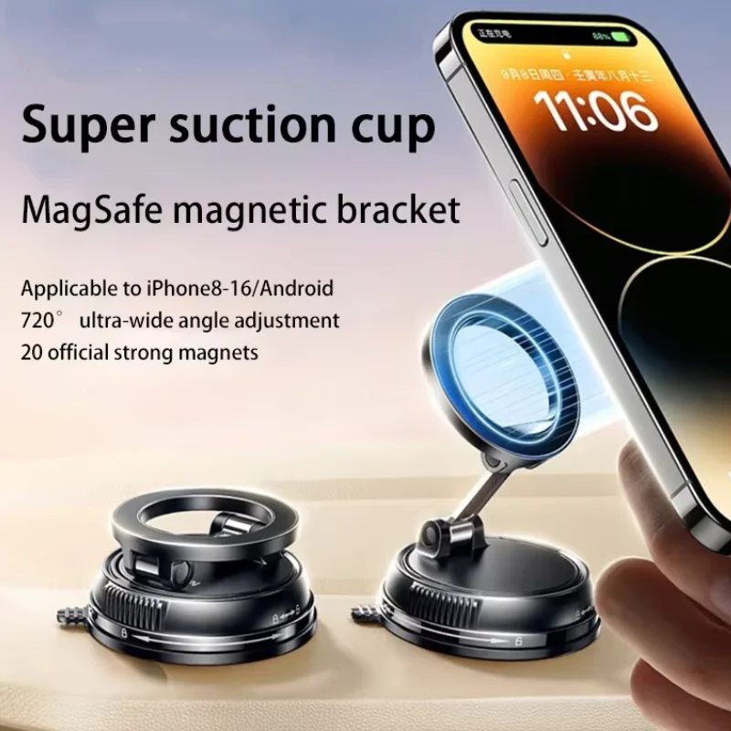 

Автомобильный держатель для телефона IPhone Samsung, магнитный держатель для телефона, простой в установке, стабильный и безопасный, универсальный настольный держатель, подходит