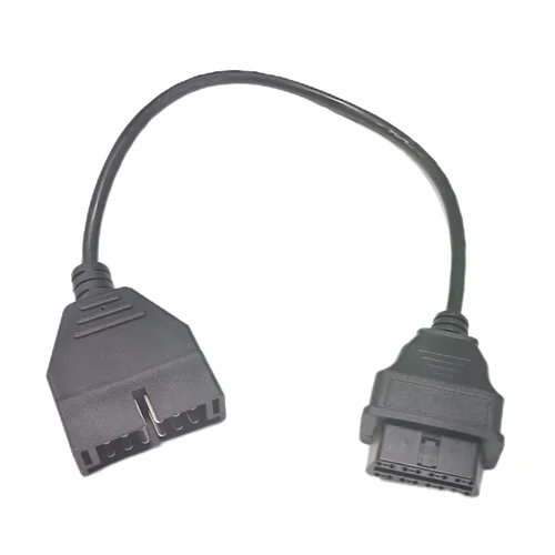 Imagen 2 del producto Para GM Daewoo 12 pines OBDII OBD2 Cable adaptador de conector de diagnóstico automático GM12 a Cable de 16 pines para adaptador de escáner automático GM DAEWOO