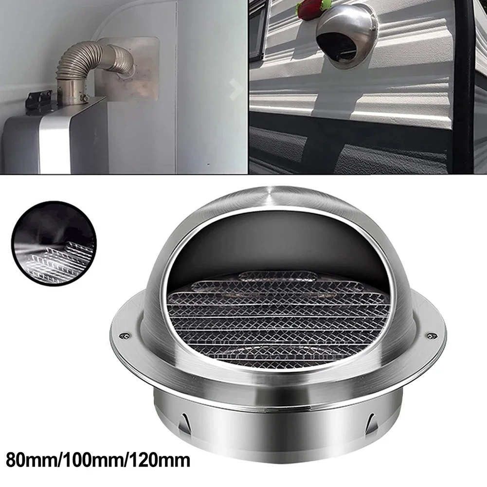 

80/100/150mm Stainless Steel Wall Ceiling Air Vent Ducting Ventilation Exhaust Grille Cover Outlet Heating Cooling Vents-Cap