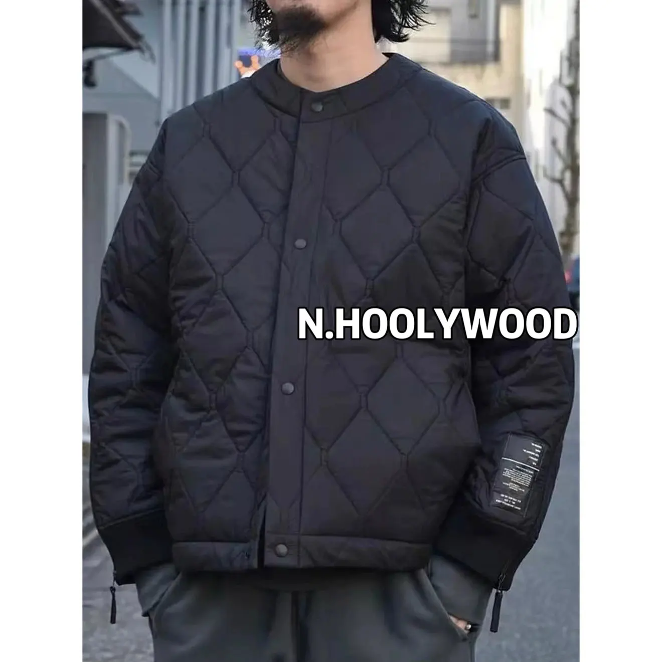 

Зимняя новинка NHOOLYWO: двусторонняя стеганая куртка из хлопка с ромбовидным узором, свободного кроя, с длинными рукавами и воротником-стойкой, для мужчин и женщин