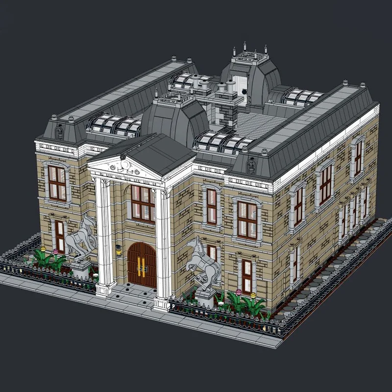 Image of Neues 2197-teiliges Heiß begehrtes Berühmter Heldenfilm MOC Herrenhaus-Dachmodell Bausteine DIY Kreative Ideen Bausteine Spielzeug Geburtstags-Weihnachtsgeschenk