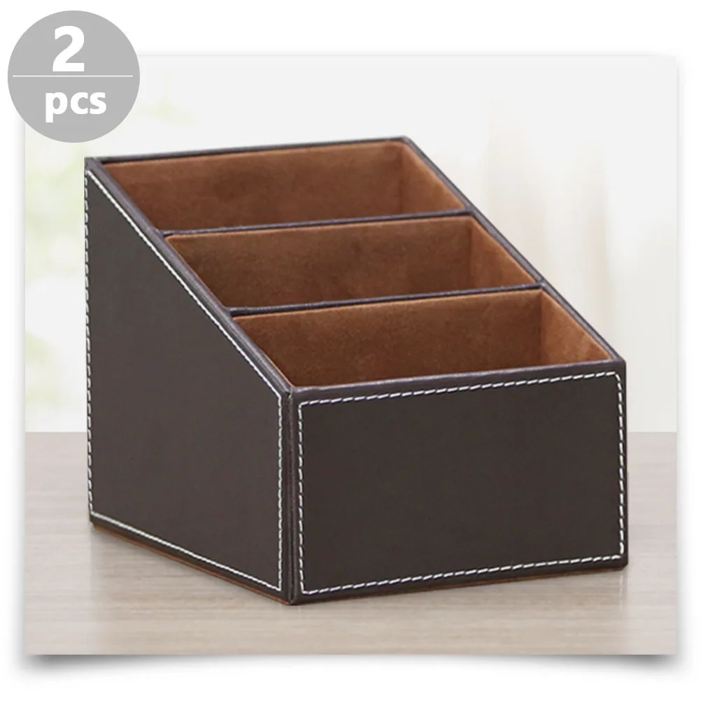 2pcs Storage Box For Desktop Organizer Stationary Case Home Supplies Useful Stationary Storage Case Sundries Container