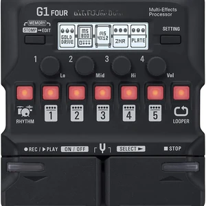 Processador multiefeito de guitarra Zoom G1 FOUR G1X FOUR com pedais Emoji 10 principais vendas pedaleira zoom g1x on - №9