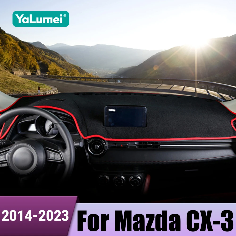 Car Dashboard Cover Avoid Light Non-slip Pad For Mazda CX-3 CX3 2014 2015 2016 2017 2018 2019 2020 2021 2022 2023 Accessories