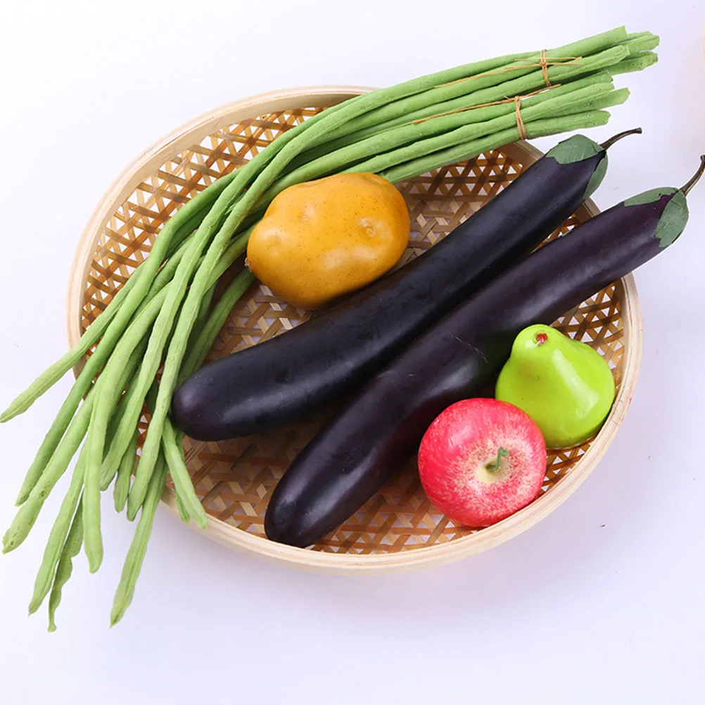 

3pcs Bamboo Woven Fruit Tray Kitchen Storage Food Plate Household Tray Handmade Craft Bamboo Food Container