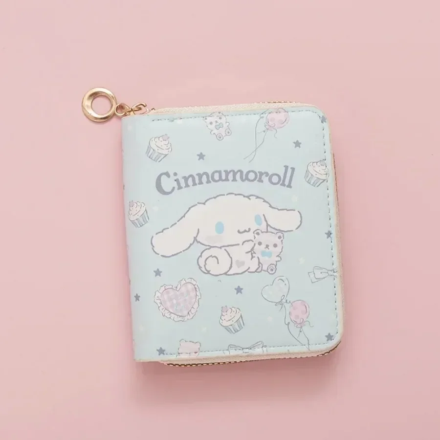 Sanrio New Card Bag Cartoon Cute Short Zipper Purse Girl Student Money Clip Small Fresh Coin Purse