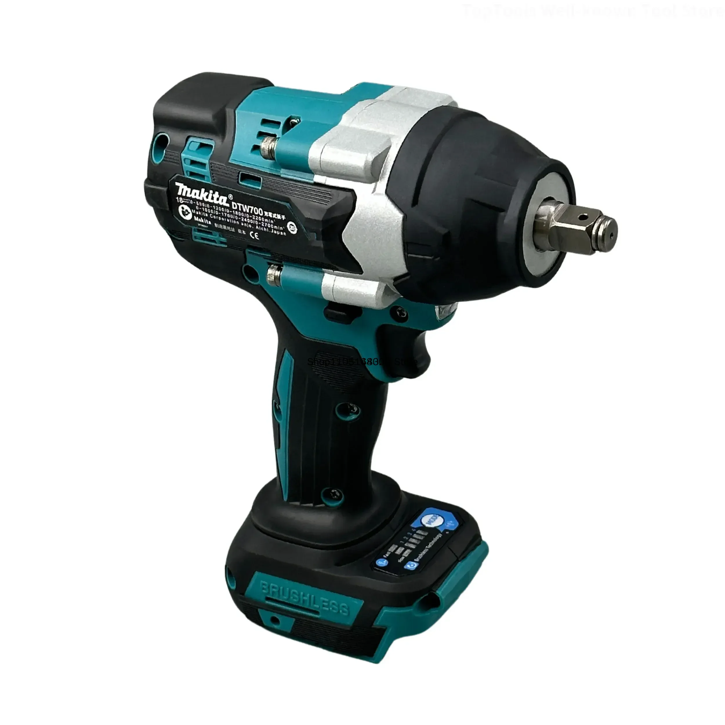 Makita DTW700 Batería eléctrica sin escobillas y cargadorFresa de madera Destornillador Máquina, Taladro Controlador Recargable Makita