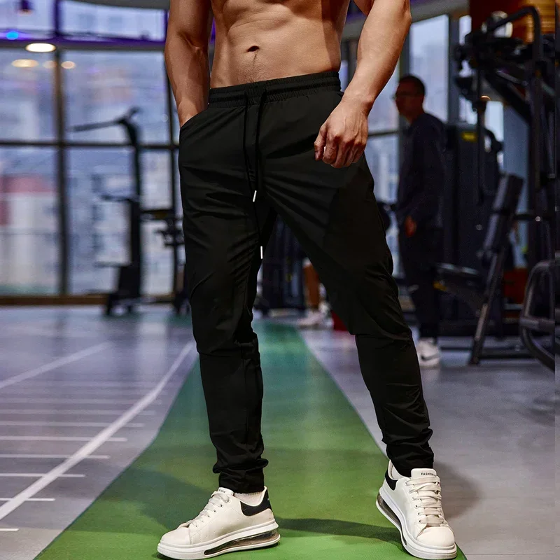 Pencil Pants Mens Gym Casual Sweatpants Pant Fishing Breathable Quick-Drying Ice Silk Outdoor Sports Cycling Jogging Training