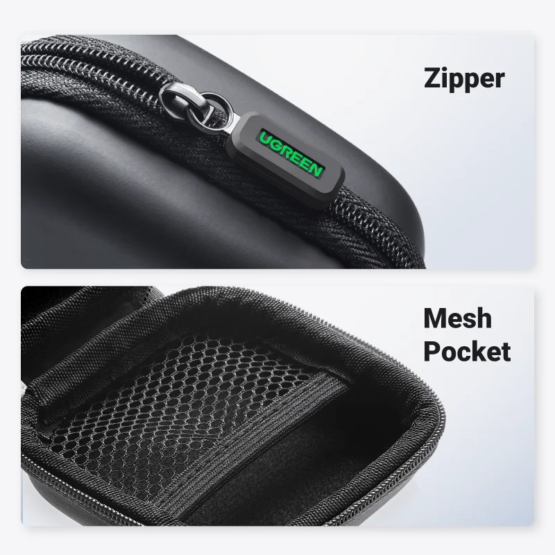 UGREEN Earphone Case Hard Headphone Bag for Airpods Earpods Sennheiser Ear Pads Wireless Bluetooth Earphone Accessories