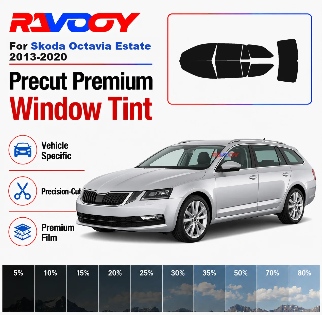 premium-precut-window-tint-kit-front-rear-windows-rear-windshield-for-skoda-octavia-estate-2013-2020-car-solar-nano-ceramic-film