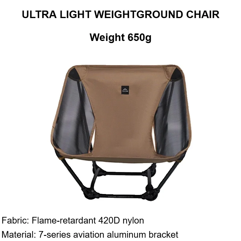 tillak-650g-ultralight-ground-chair-7075-aluminum-alloy-1000d-cordura-fabric-foldable-camping-chair-for-outdoor-hiking-fishing