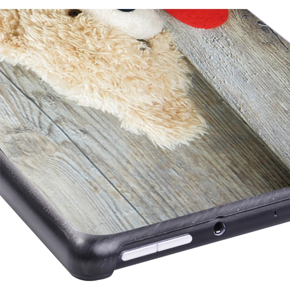 Custodia per tablet per Fire 7 (9a generazione 2019) Modello in legno Custodia protettiva in plastica leggera con guscio posteriore rigido resistente alle cadute