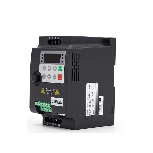 AC Drive Vector Inverter VFD Three Phase Compressor Variable Frequency Drive Motor Speed Control 0-400Hz IP52