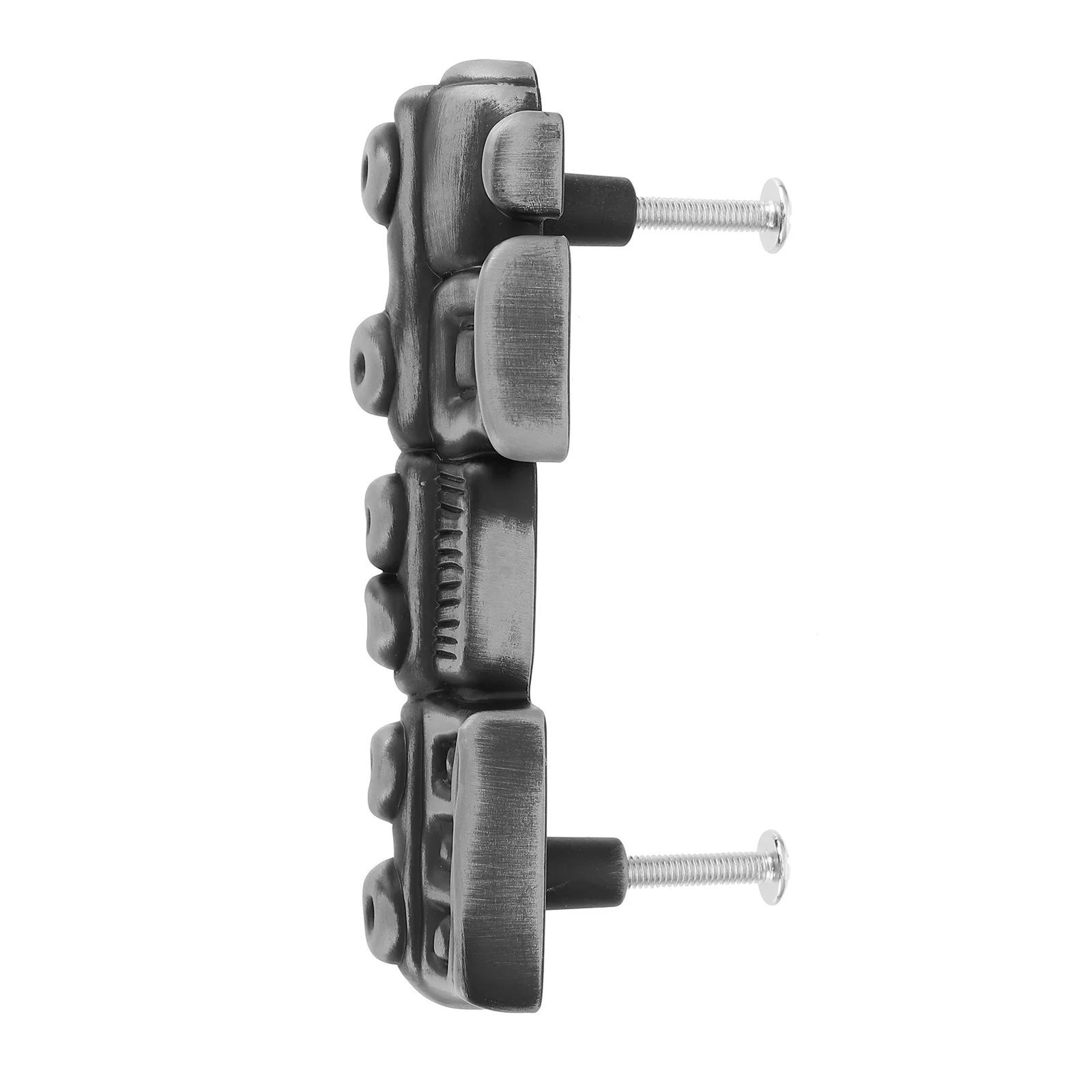 มือจับตู้ลิ้นชักแบบเรียบหรู ทนทาน 1 ชุด สำหรับตู้เสื้อผ้า ประตูบ้าน เฟอร์นิเจอร์ สีเทา