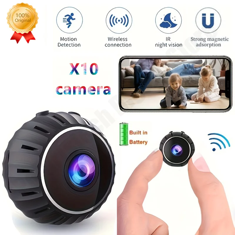 X10 Mini Camera WiFi Wireless Monitoring Remote Monitor HD Camcorders Video Surveillance Security Baby Monitor Smart Home 2025