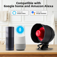 Life Alarm, Tuya WiFi Alarm Alarm System Wireless Loud Alarm Alarm Suite Smart compatible with Alexa Google for home security
