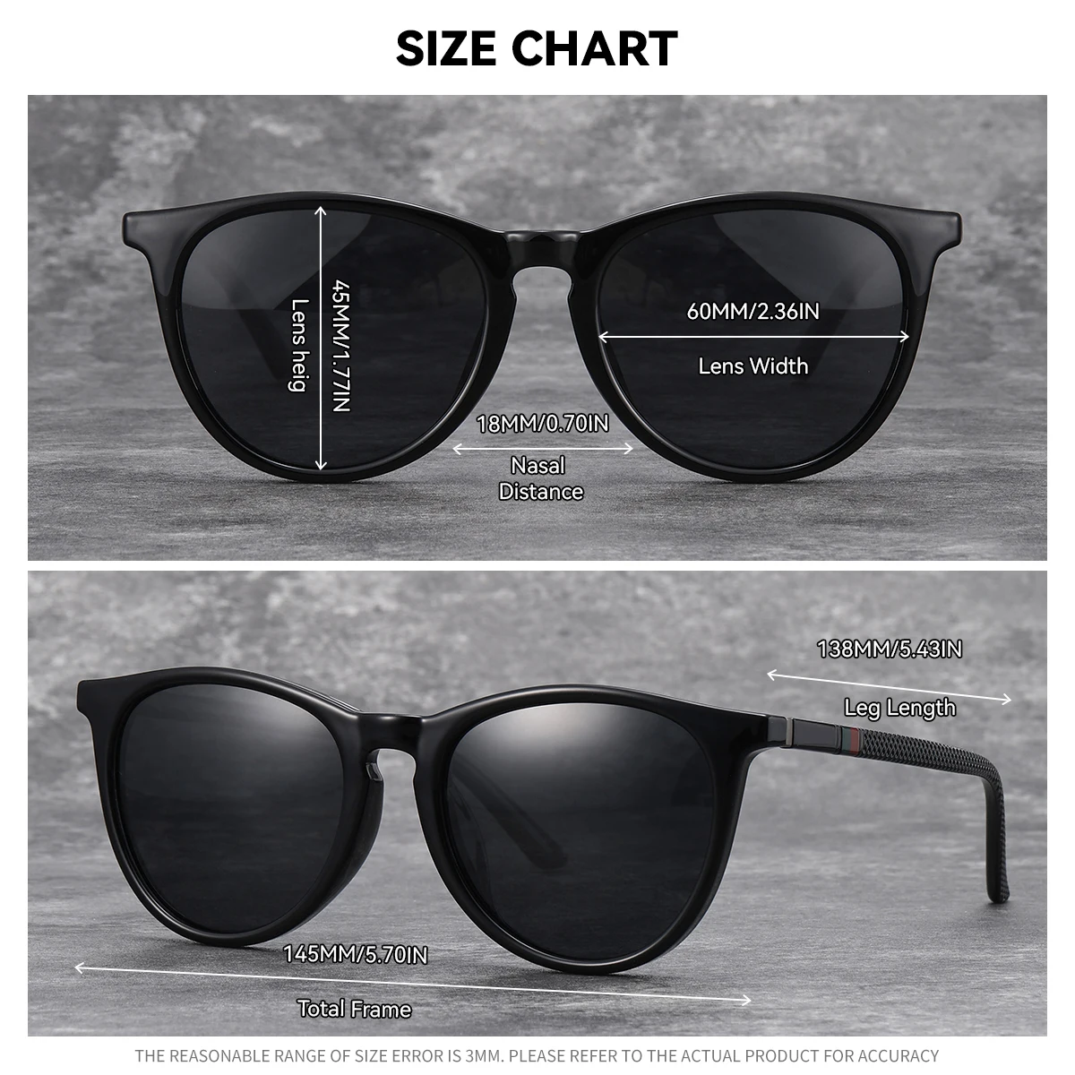 BARCUR Women Polarized Sunglasses Lightweight Comfort PC Cat Eye Frame UV400 Sunscreen Women Sunglasses Apparel Accessories ﻿