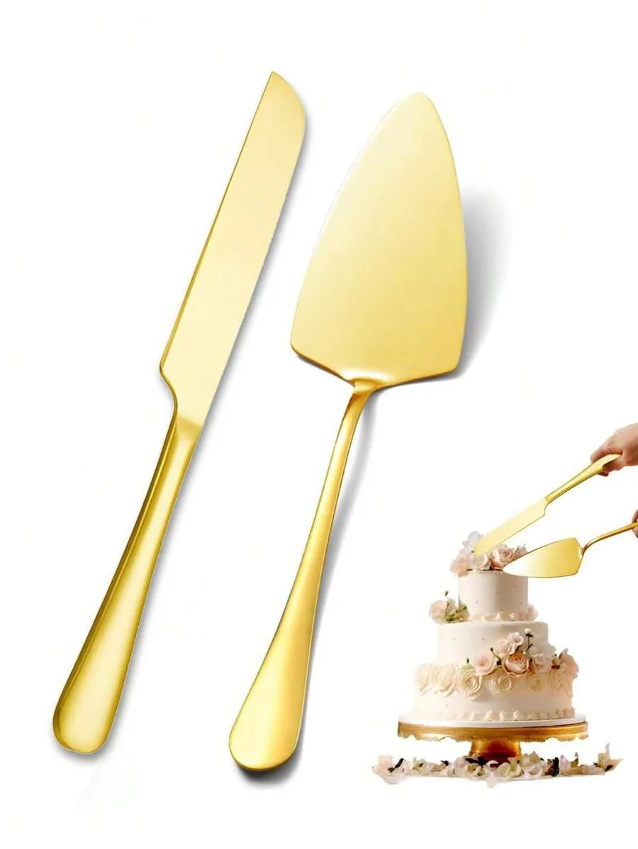 1/2pcs Stainless Steel Cake Spatula Set, Bread Pastry Spatula, Catering Tools for Weddings, Birthdays and Parties