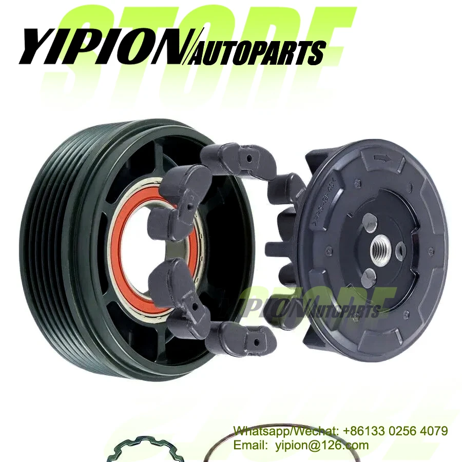 CAR AIR Compressor aACClutch Pulley 6SES14C for Kia Optima MK4 JF 1.7 CRDI D4FD 97701D4300  97701-D4300 CG447250-0541 4472500541