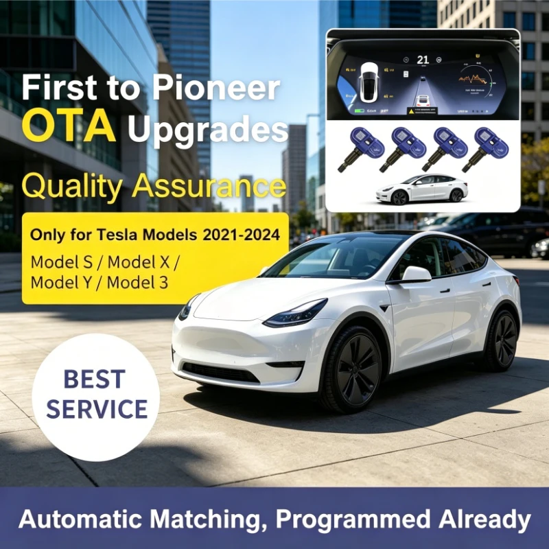 For Tesla Model 3 Y S X 2020-2024 Tire Pressure Monitor Sensors BLE Bluetooth TPMS Sensor Replaces 1490701-01-B 1490701-01-C