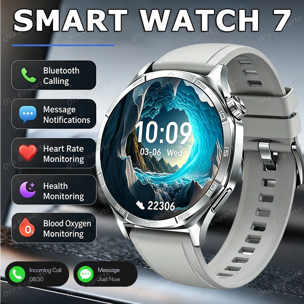 Men's Outdoor Smart Watch with Bluetooth Call, 1.52inch
