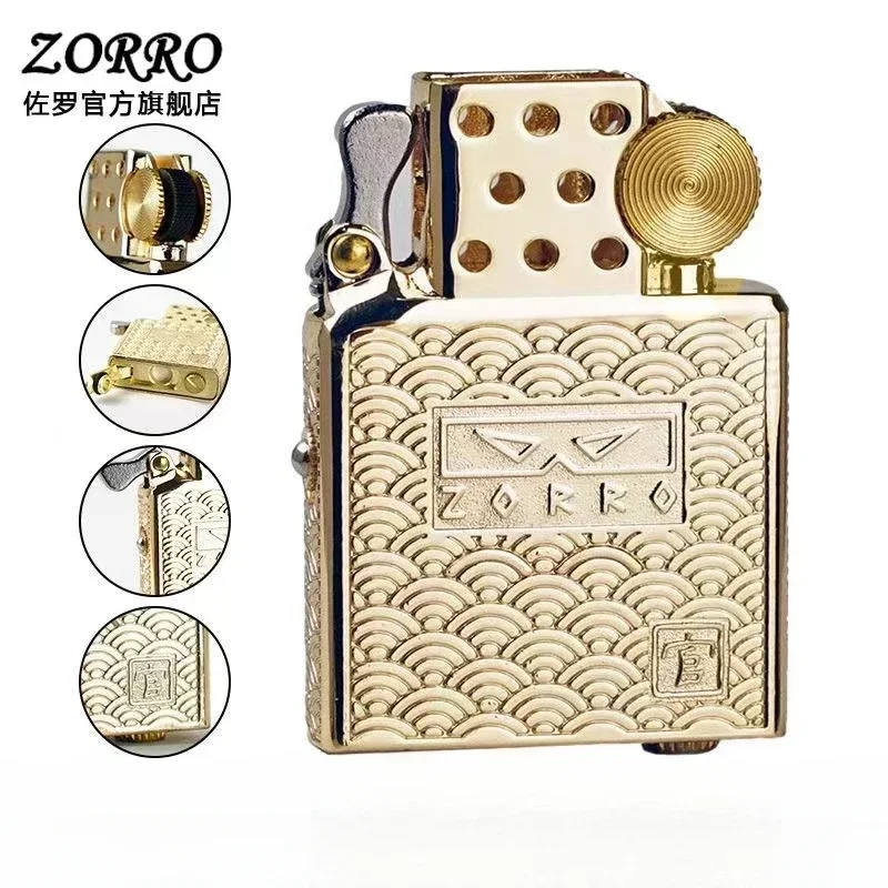 Zorro Z902 Movement Kerosene Lightweight Creative Officer Second Generation Global Sports Kerosene Lighter Cover Mid Cover