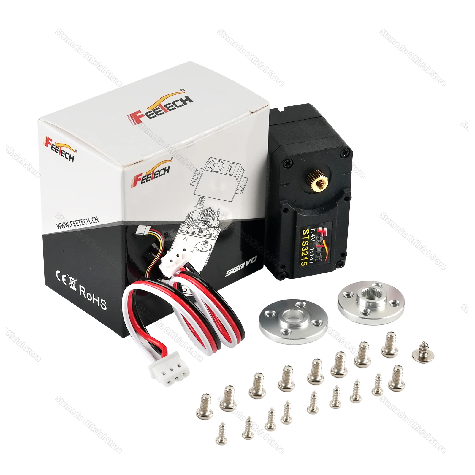 Feetech Serial Bus Servo 1/147 Gear Robot Arm Servo 7.4V 19KG ST-3215-C046 Magnetic Encoder 360° for Robot Clamp Robotic Capital