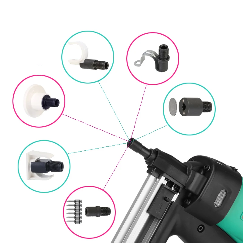 WSQ-01 Nail Gun Rechargeable Multi-purpose Gas Nail Gun Hydroelectric Woodworking Steel Nail Gun Concrete Ceiling Frame Trunk