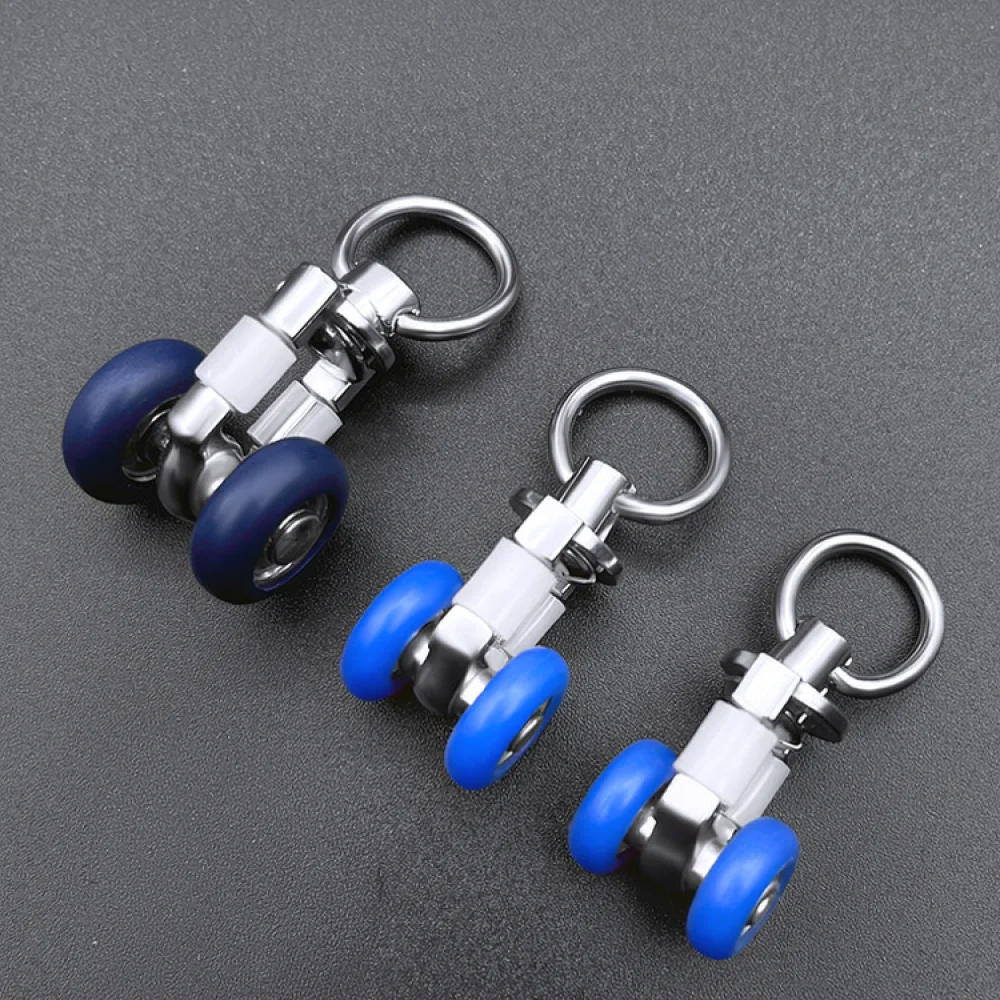Universal Stainless Steel Curtain Rail Pulley Silent Glider Roller Household Window Drapery Hardware Accessory Durable