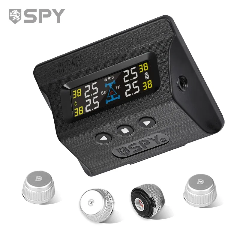 Internal Sensor Solar Power TPMS-X3 Install To Windshield Tire Pressure Temperature Monitoring System