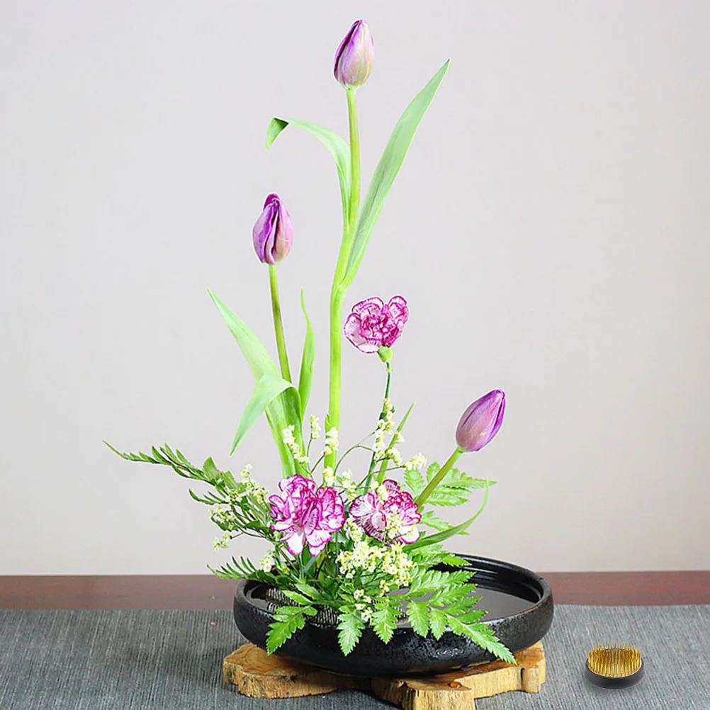 

2pcs Arrangement Tool Needle 3.4cm 4cm Round Flower Base Base Gardening Flower Arrangement Implement