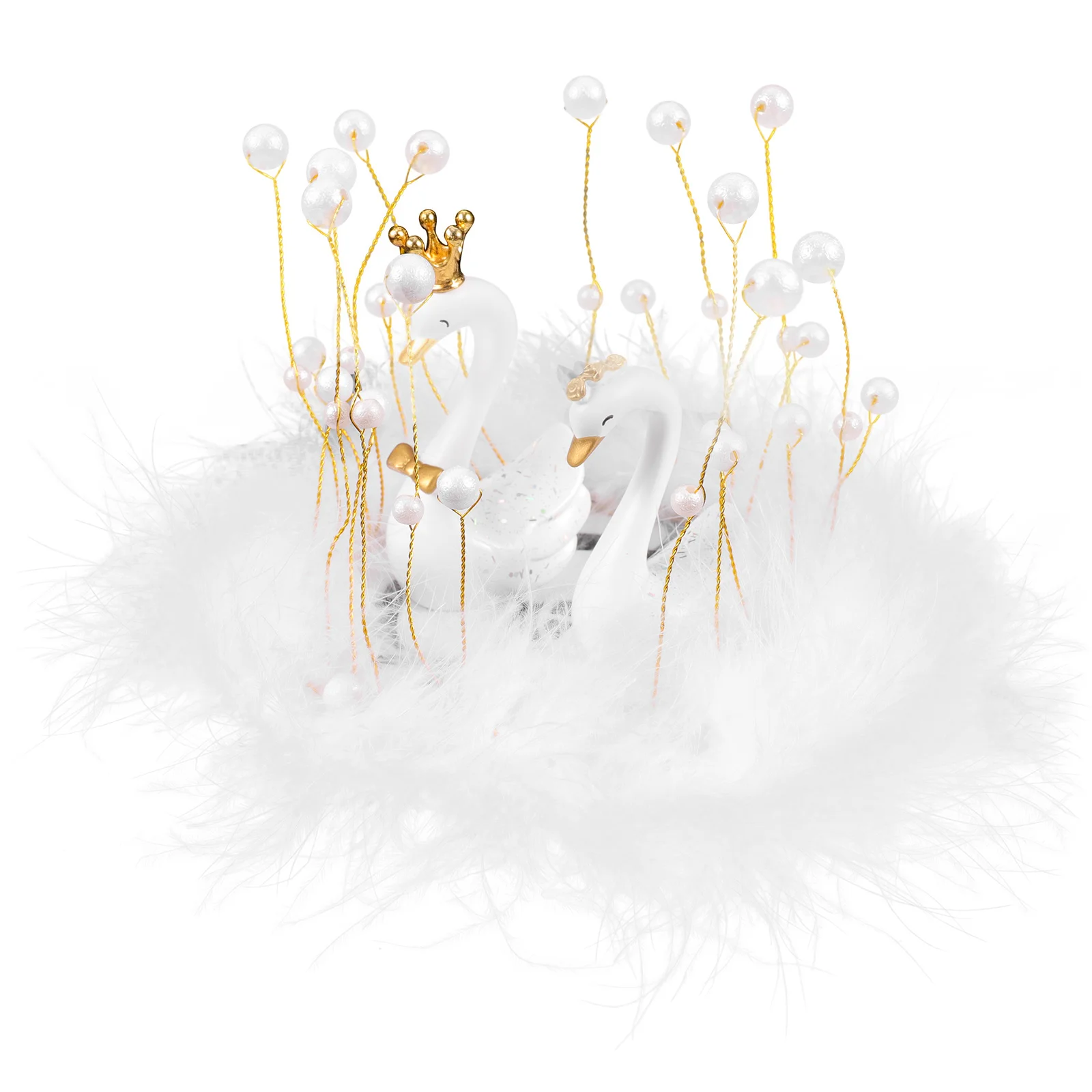 

Aromatherapy Car Dashboard Decorations Mini Swan Figurines Resin Crafts Home Animal Ornament Compact Desktop Statue Swans