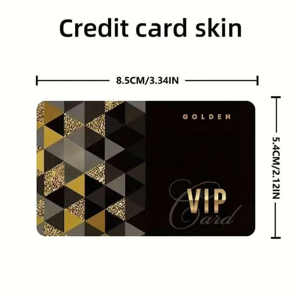 Black and Blue Premium Network Currency Series Decorative Card Skin Protection Stickers Creative Credit Debit Card Stickers Gift