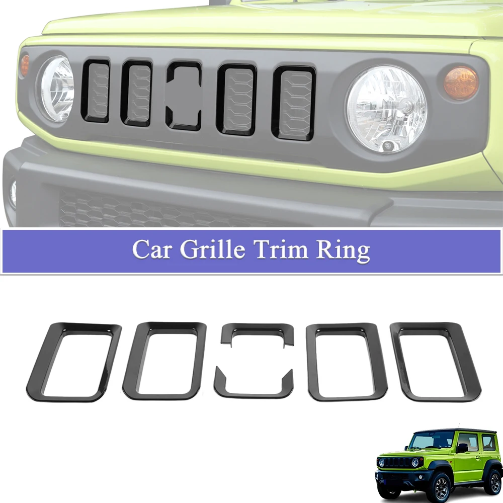 

Racing Grille Inserts Trim Ring Decoration For Suzuki Jimny JB64 JB74 2019-2023 Bumper Grill Car Styling Exterior Accessories