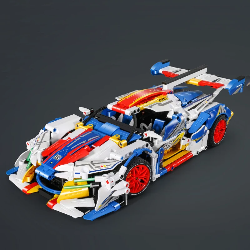 

1311 деталей, технический конструктор WZ10 Helios: гоночный спортивный автомобиль, модель для сборки, городской механический суперкар, гоночный транспорт, игрушка-конструктор для взрослых, подарок