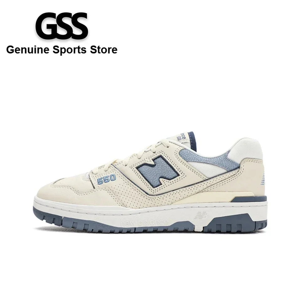 

Оригинальные кроссовки New Balance NB 550, классические винтажные повседневные мужские и женские кроссовки из искусственной кожи, белые, серебристые BB550PLA