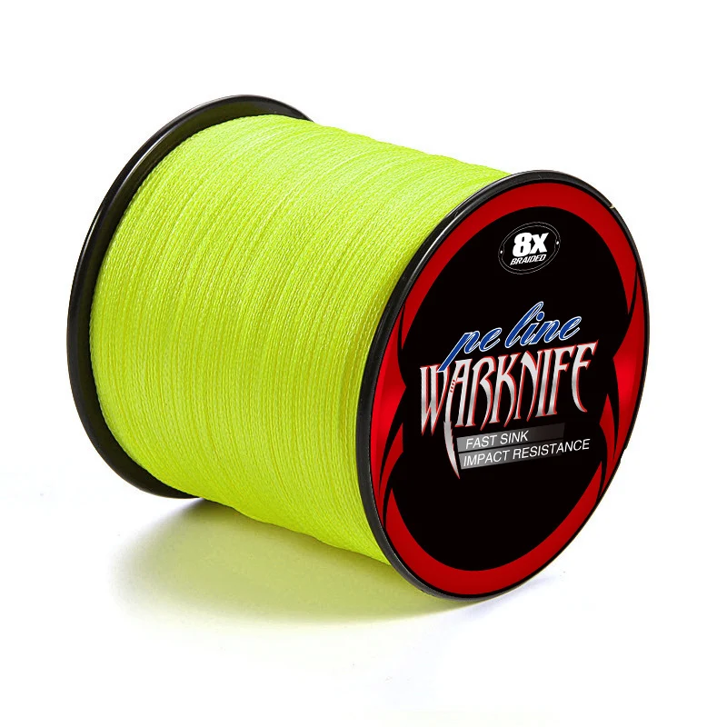 Warknife Japan X8 Fishing Line 500M 8 Strands Braided Fishing Line Multifilament PE Line for Carp Fishing Wire