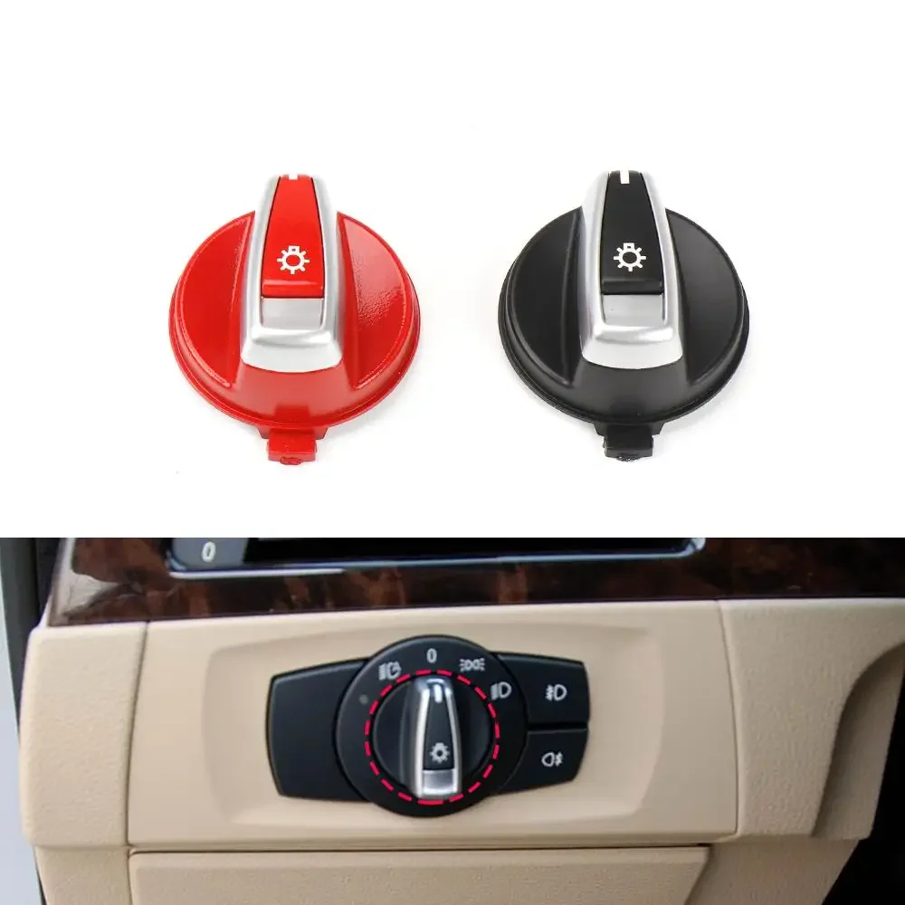 Car Front Headlight Switch Rrotary Headlamp Knob Button Cap For BMW 1 3 X1 Series E84 E87 E88 E82 E90 E91 E92 E93 61316932794