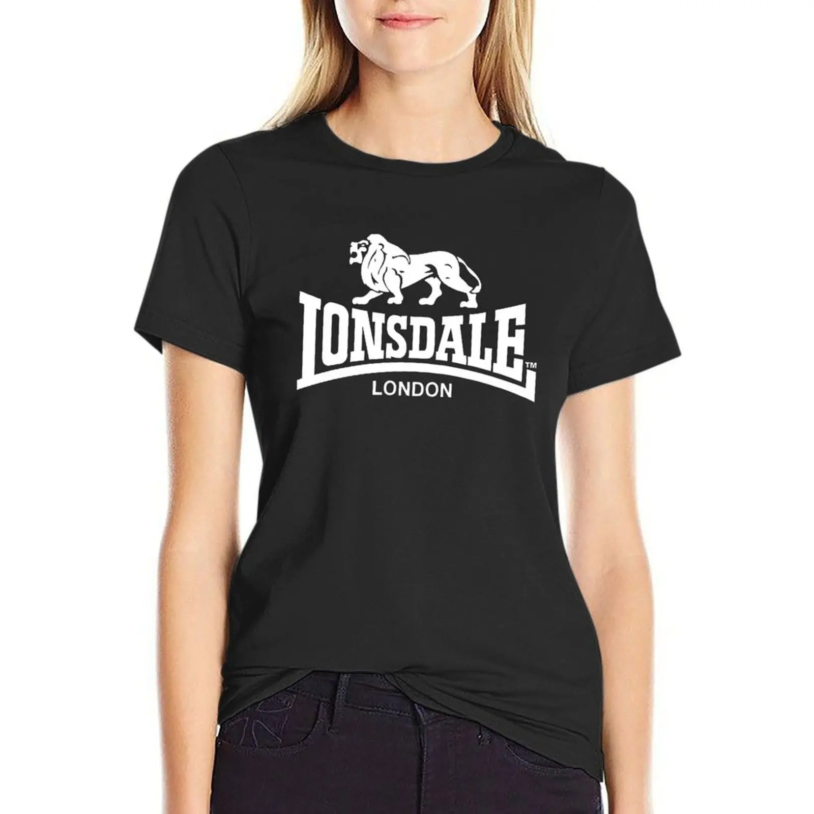 

Lonsdale футболка в Лондоне, женские летние топы, летний топ, женские футболки с графическим рисунком